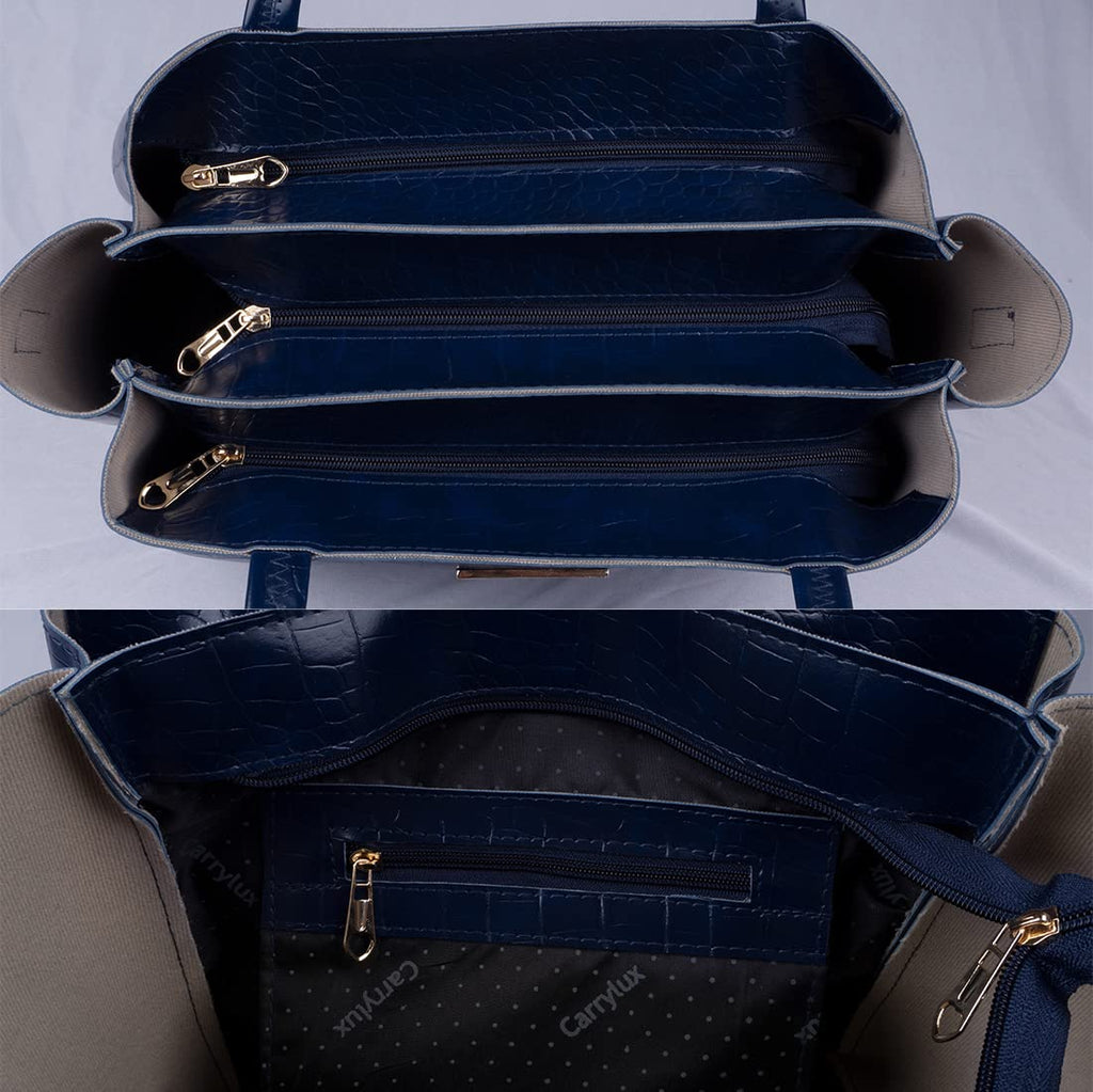 Lemura Croco Pattern Large Capacity Tote Bag