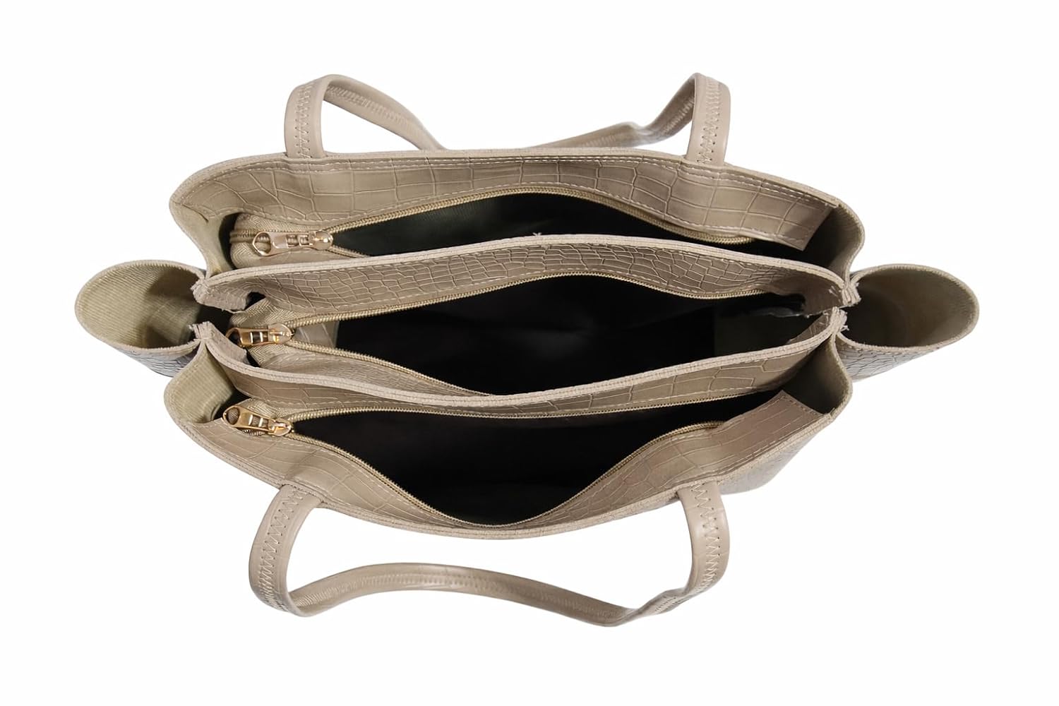 Lemura Croco Pattern Large Capacity Tote Bag
