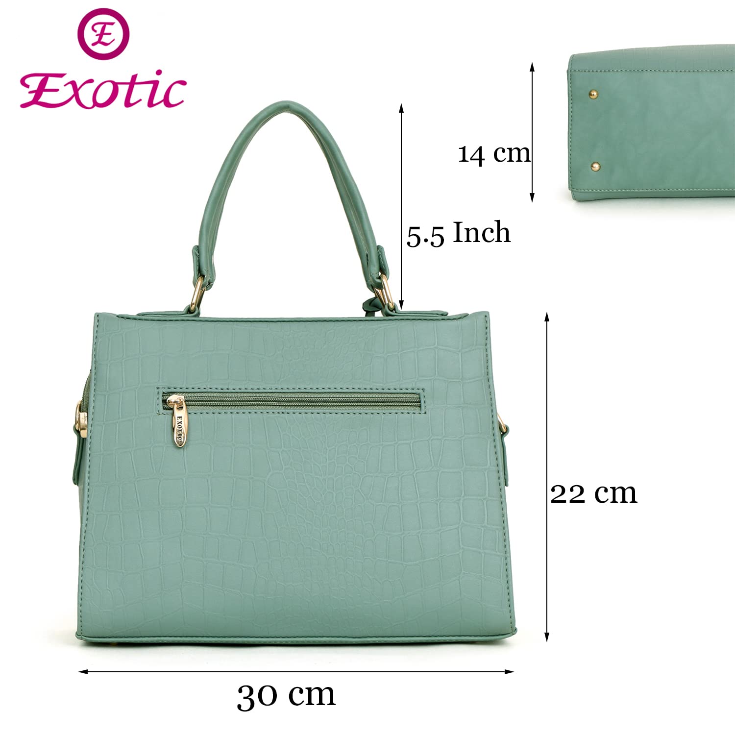 EXOTIC Studded hand bag for women