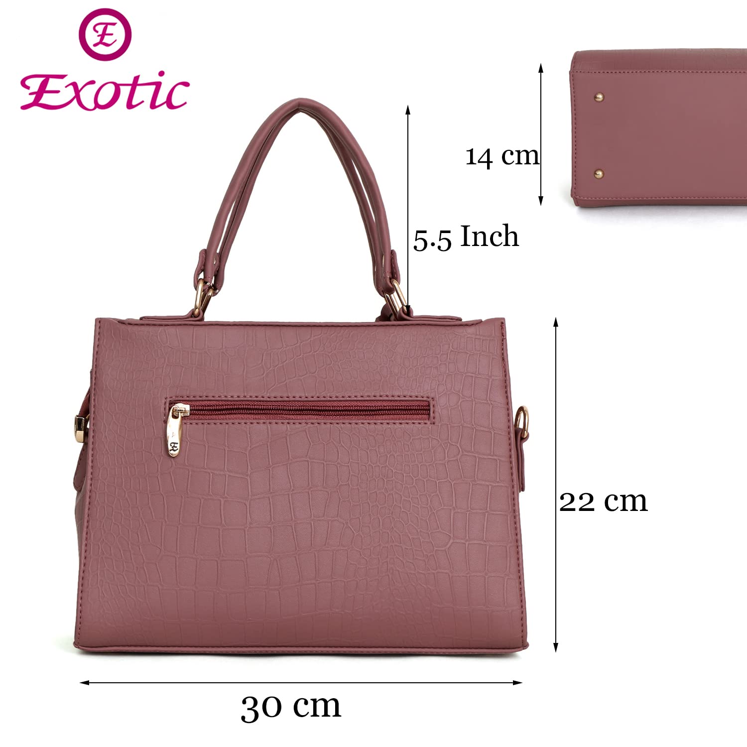 EXOTIC Studded hand bag for women