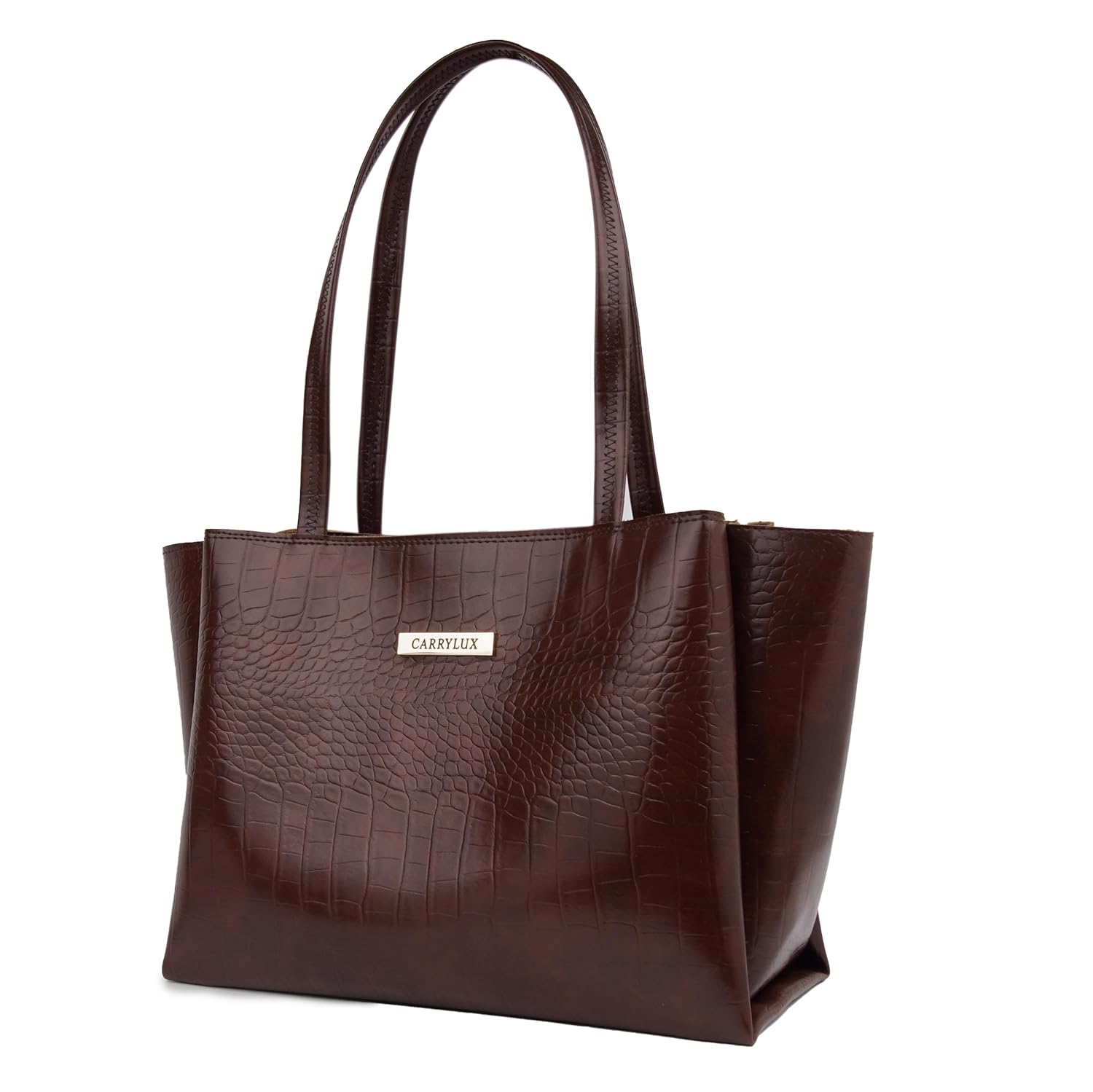 Lemura Croco Pattern Large Capacity Tote Bag