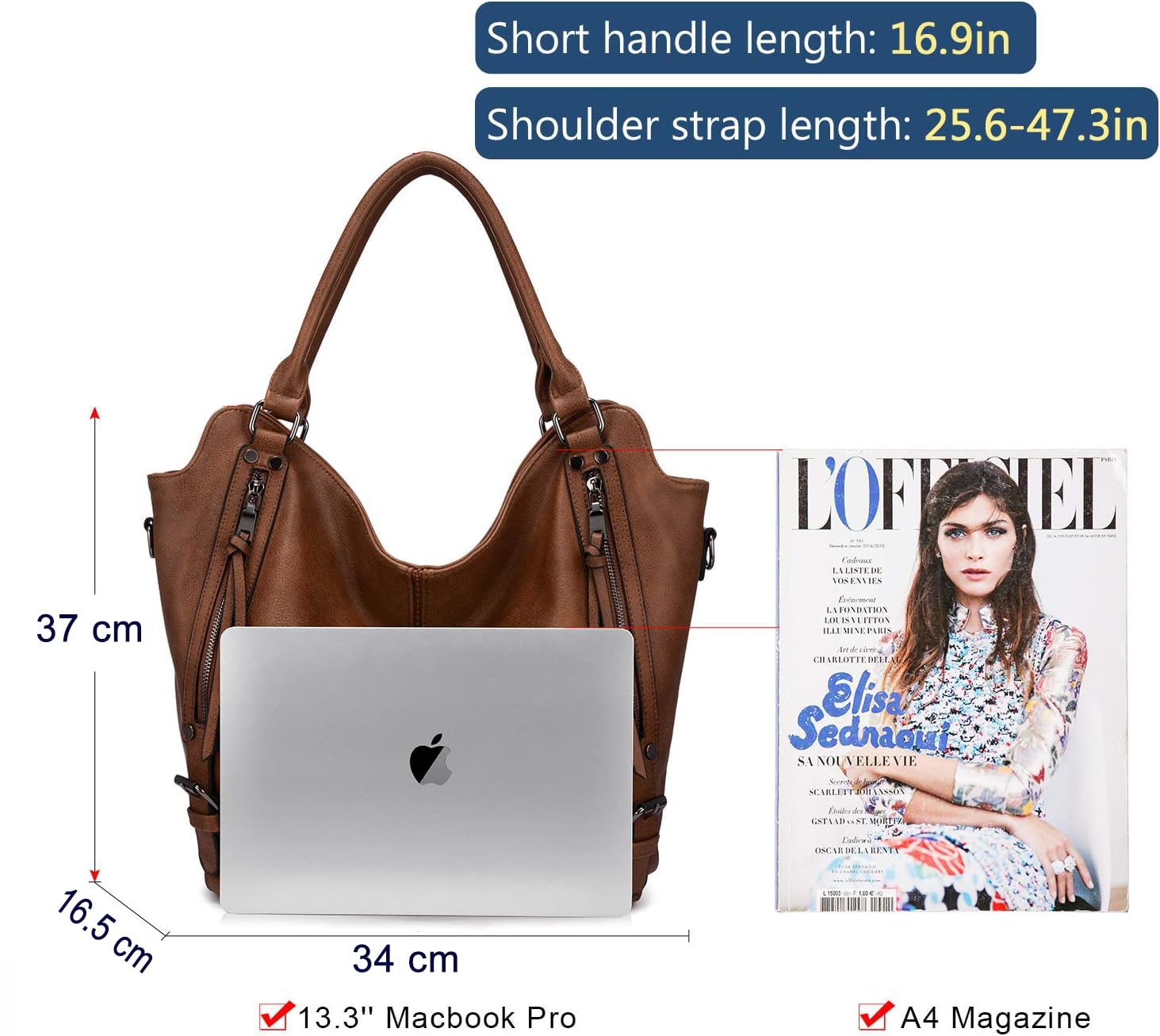 INOVERA (LABEL) Hand Bags for Women Combo - Faux Leather Stylish Ladies Handbag Purse - Crossbody Shoulder Sling Bag with Adjustable Strap