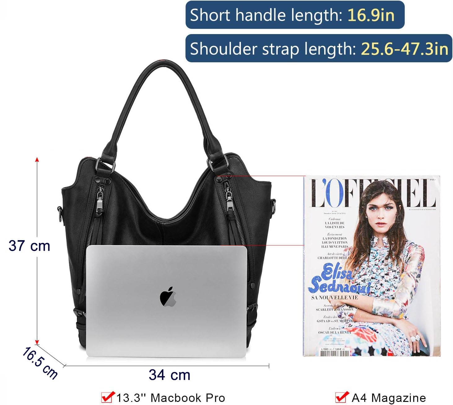 INOVERA (LABEL) Hand Bags for Women Combo - Faux Leather Stylish Ladies Handbag Purse - Crossbody Shoulder Sling Bag with Adjustable Strap