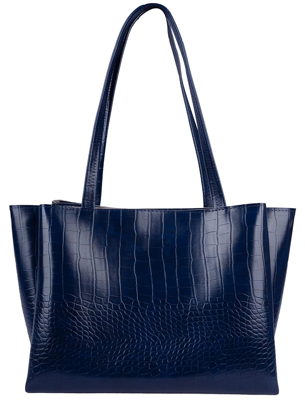 Lemura Croco Pattern Large Capacity Tote Bag