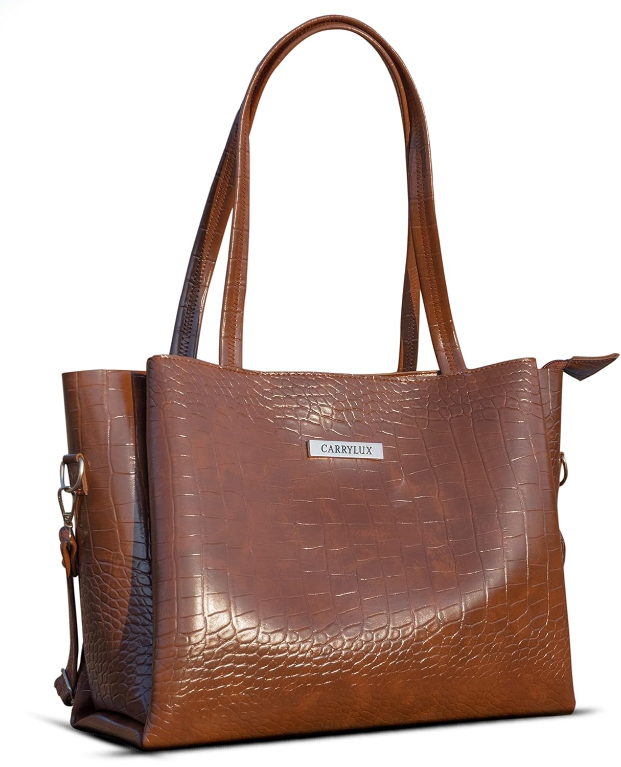 Lemura Croco Pattern Large Capacity Tote Bag