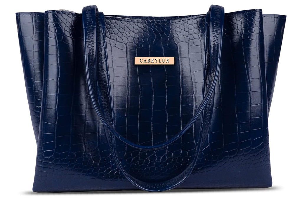 Lemura Croco Pattern Large Capacity Tote Bag
