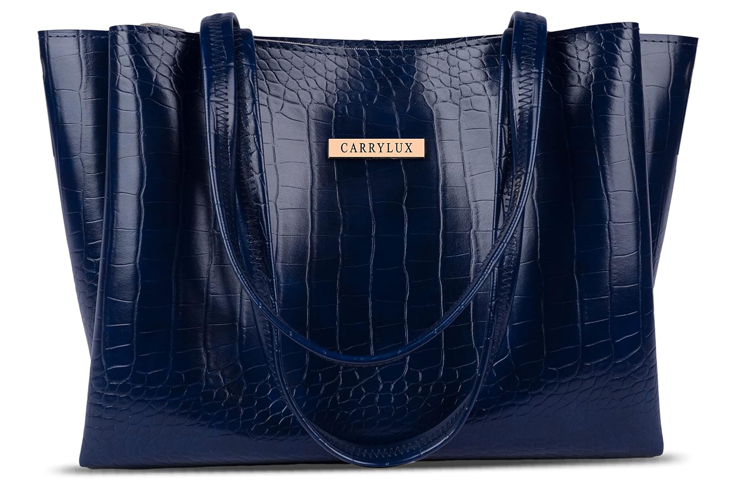 Lemura Croco Pattern Large Capacity Tote Bag