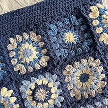 Lemura  Handmade Crochet Blue Sling Bag